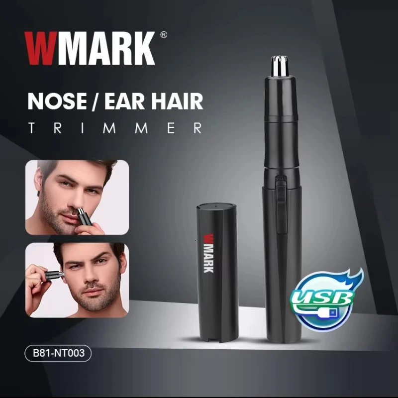 WMARK Nose Hair Trimmer Professional Ear Hair Trimmer Electric Eyebrow Waterproof 10000 RPM Mini Nose Trimmer for Man B81-NT003 261016