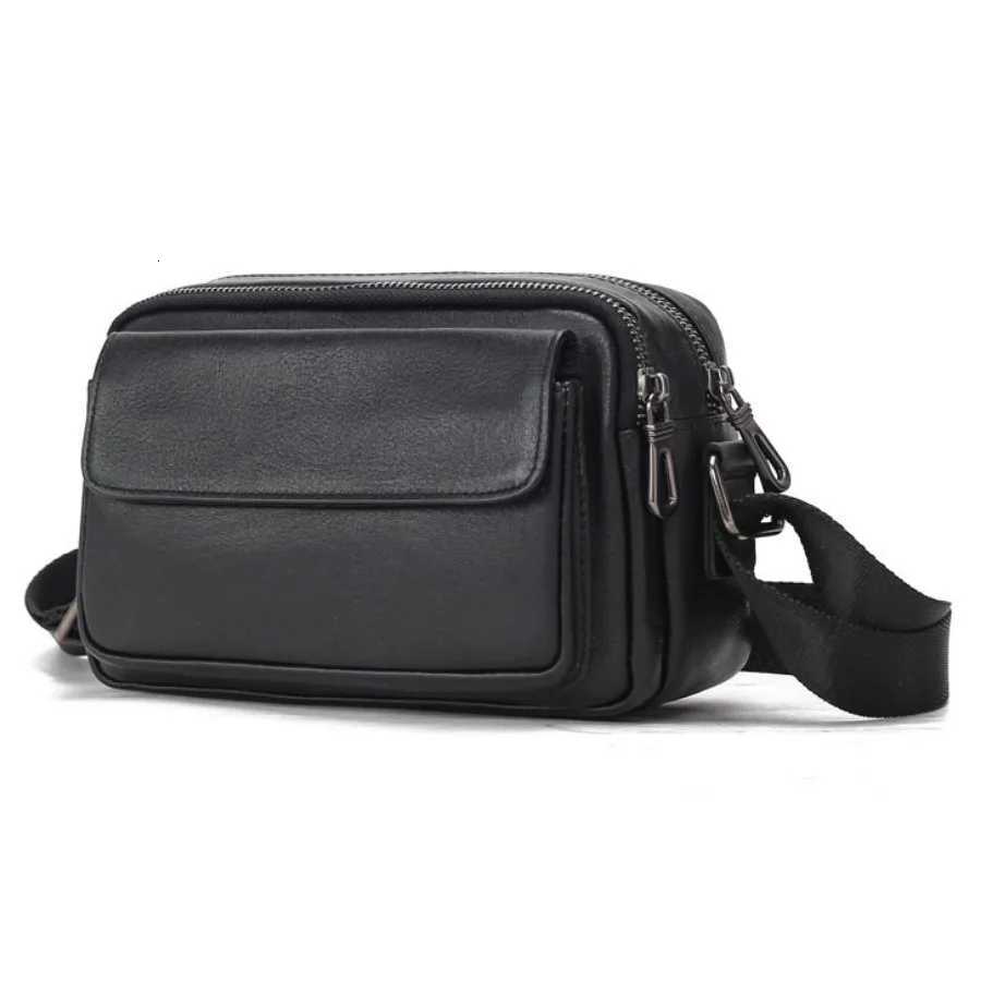 Shoulder Bags FAshion Men Women Genuine Leather Shoulder Crossbody Bags Mini Ipad Messenger Real Cow Leather Small Handbag H261016