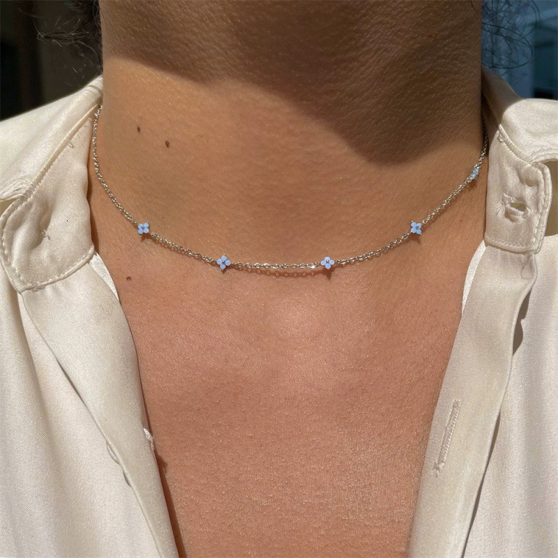 Collier trèfle à quatre feuilles, tour de cou minimaliste à la mode pour femmes