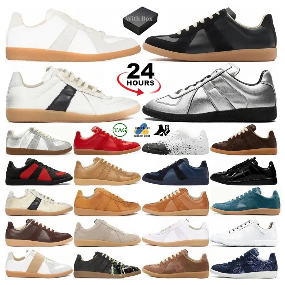 designer shoes Mens Womens Classic gats Casual Shoes Trainer MM6 Design Fashion Casual Leather Sneakers running shoes With Box Tag For Daily Commute