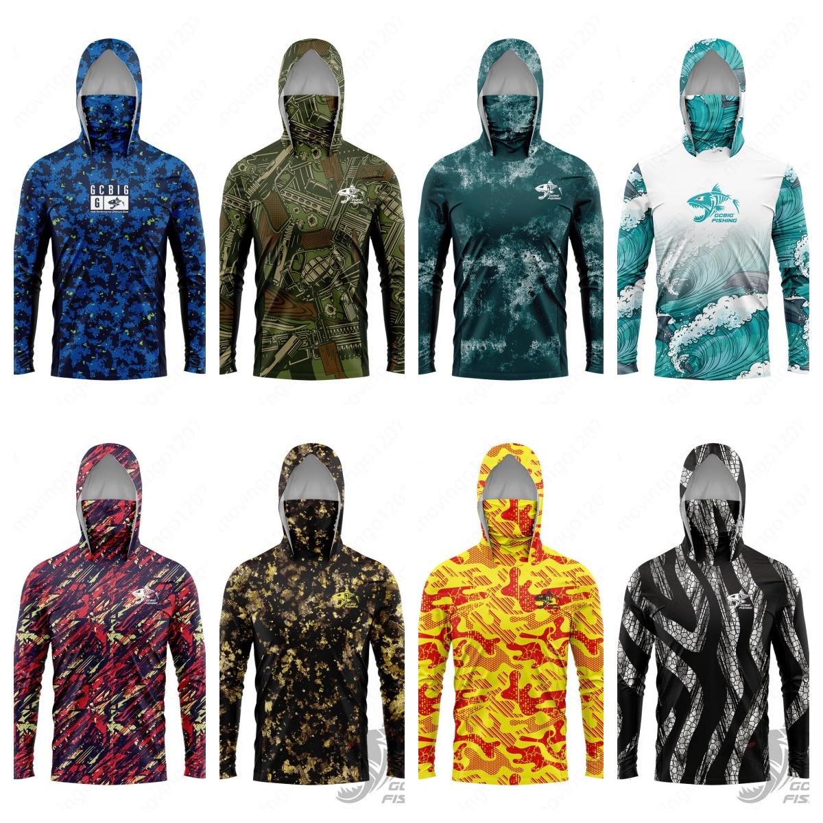 Hoodies Men's Summer Breathable Long Sleeve Hooded Sun Protection Outdoor Fishing Clothes be07
