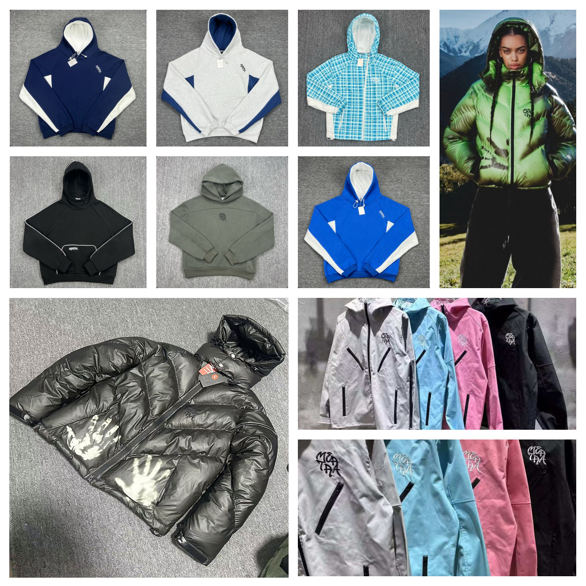 Mertra Hittereactieve pufferjassen veste thermogevoelig waterdicht windjack Y2K katoenen donsjassen voor heren monogram shell tops winter herfst kle