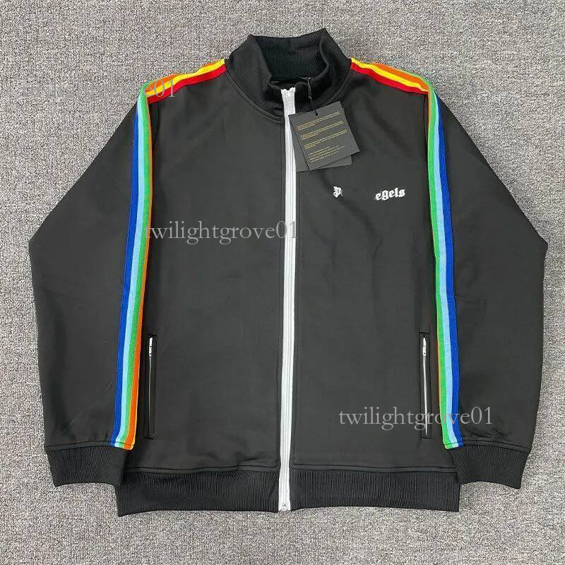 palm track Hoodie Mens Designer Letter Print Pattern Casual Coat Outdoor Jogger Hoodies Color Stand Up Collar Stripe Hoody Racksuit palm track suit
