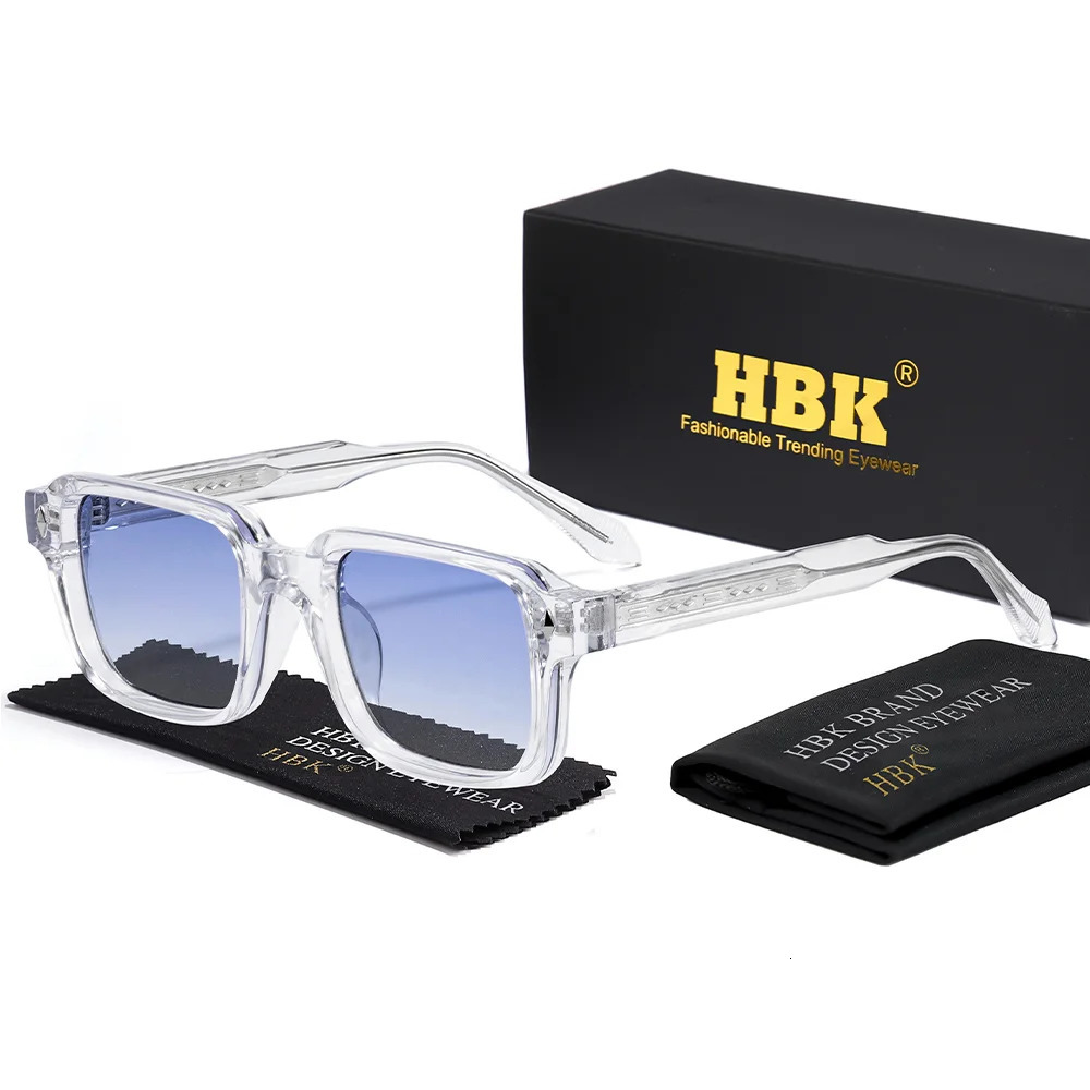HBK Retro Vintage Men's Sunglasses n Temple Tips Square Sun Glasses Women's Outdoor Travel Party Eyeglass UV400 261016