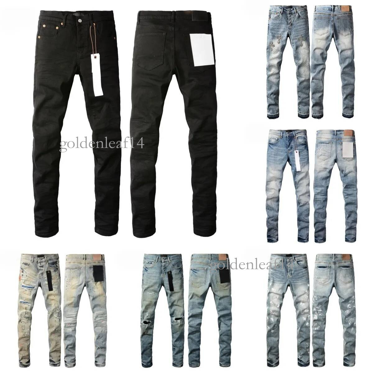 purples jeans designer purple pants women men's purple jean Ripped Black kusbi High end Quality Straight Shinny Sweatpants Retro jeans 72f