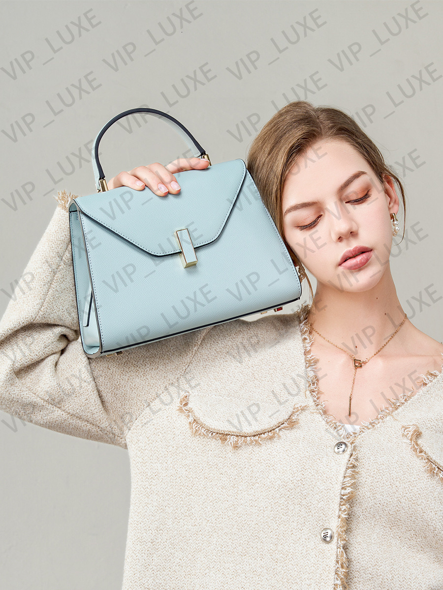 Top Fashion Minimalist Style Designer Bag Master Quality Valextra Bag Autumn Handbag Winter Luxury Genuine Leather Shoulder Bag Wallet Makeup Bag Ba