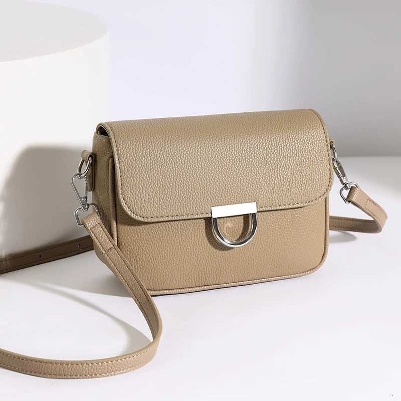 Totes 100% Genuine Leather Handbag 2025 Fashion Solid Color Female Shoulder Crossbody Bag Women Bags Designer Cowhide Ladies Tote Bags X261016