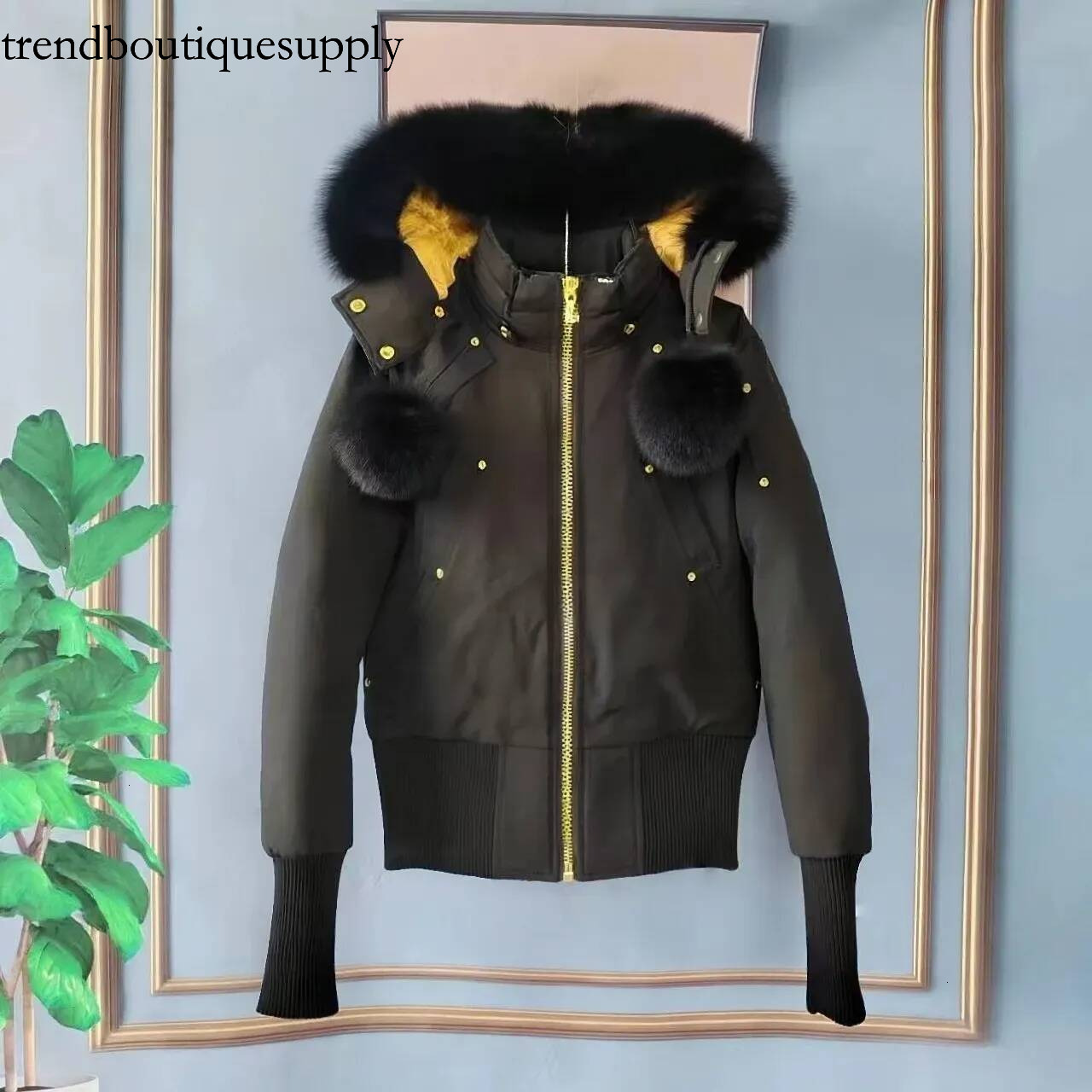 moose Designer Parkas Jackets Mens Winter Outdoor Windbreakers Puffer Short Parka Down Jacket Removable Fur Collar Unisex Loose Fit Winter Thick War