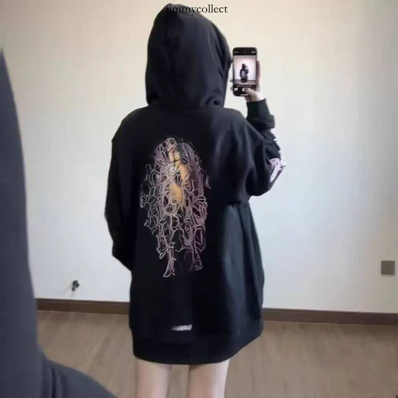Zipper Designer Chrome men s and women s coats Hoodie Jacket Miami Hooded Sweatshirt Pure Cotton Terry Fabric Trendy Brand New Sanskrit Design Chrom