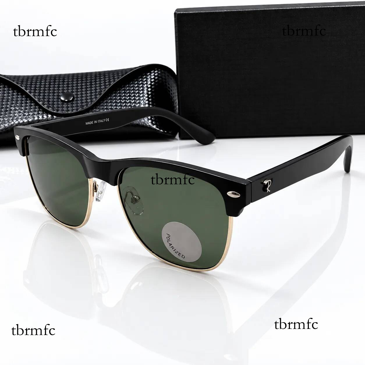 rainess Classic Square Polarized Designer Sunglasses for Men Women Retro Acetate Frame Driving Sun Glasses Outdoor Fashion Eyewear rb sunglasses 53b