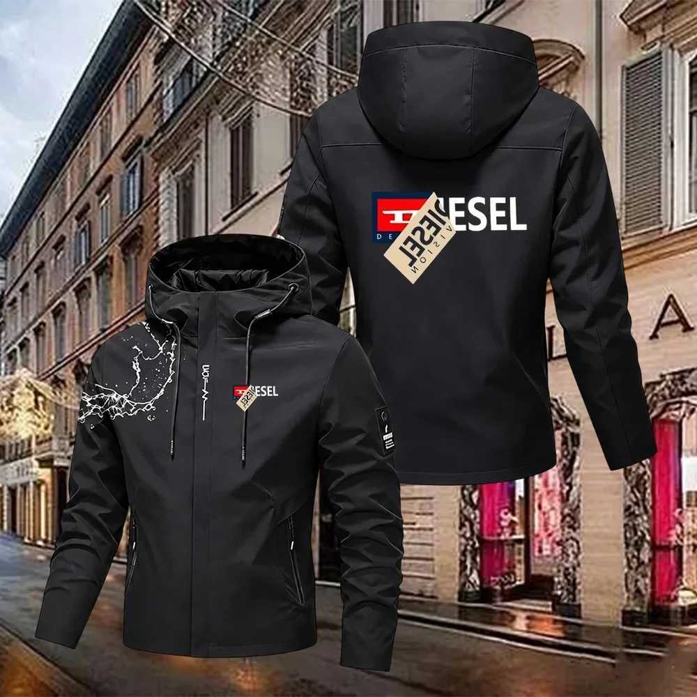 Outdoor Jackets Hoodies New Windbreakers Men Hooded Zipper Coat Cargo Waterproof Black Outerwear Cam Loose Thin Softshell Hooded Hiking JackeT261016
