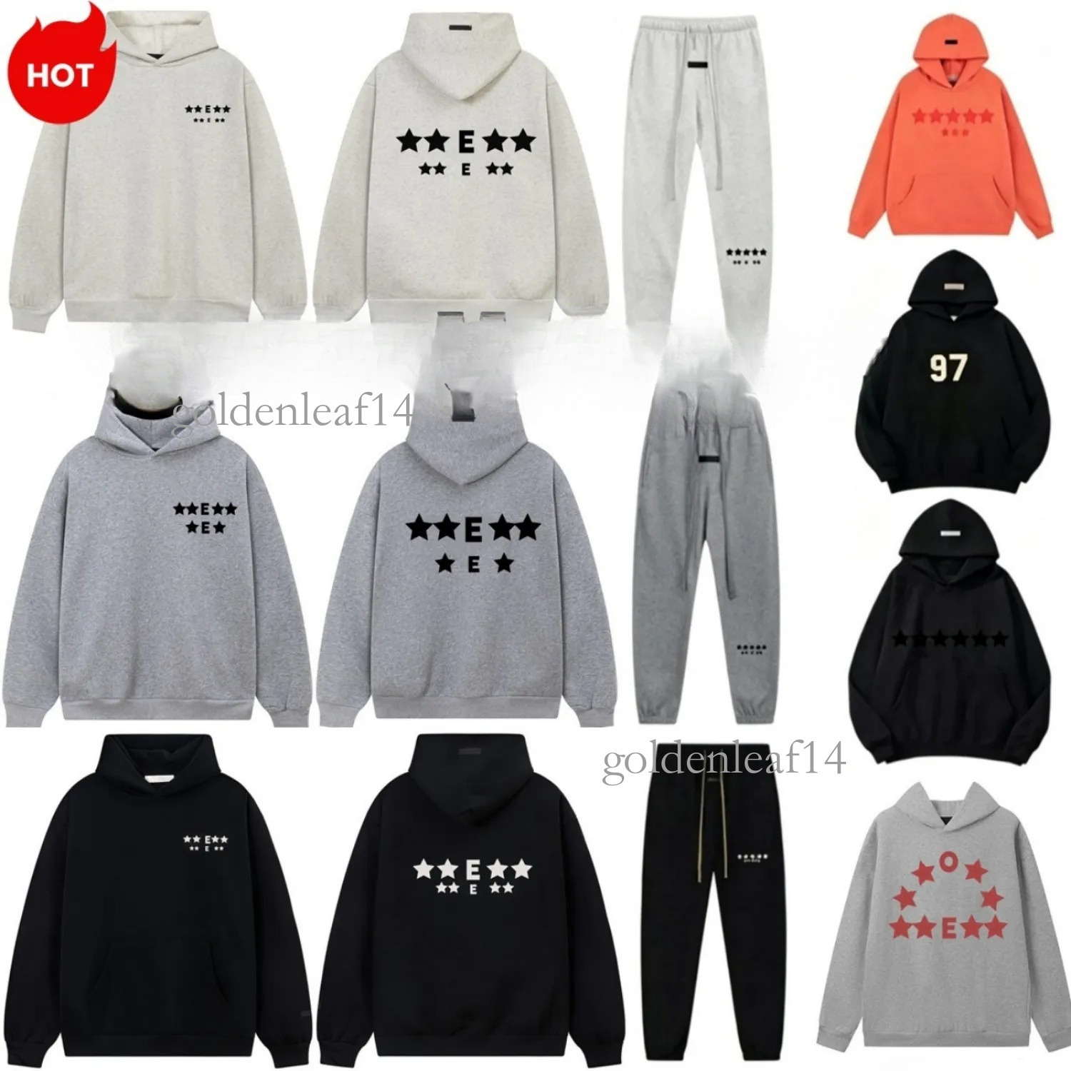 essential mens hoodie designer essentials sweater unisex pullover long sleeve O Neck Letter printed overcoat sweatshirt streetwear hoodie for man to