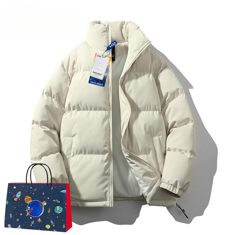 NASA Stand-Collar Couple's Trendy Cotton Jacket, Unisex, 2026 New Winter Collection, Thickened And Warm, Casual Puffer Jacket Honglu