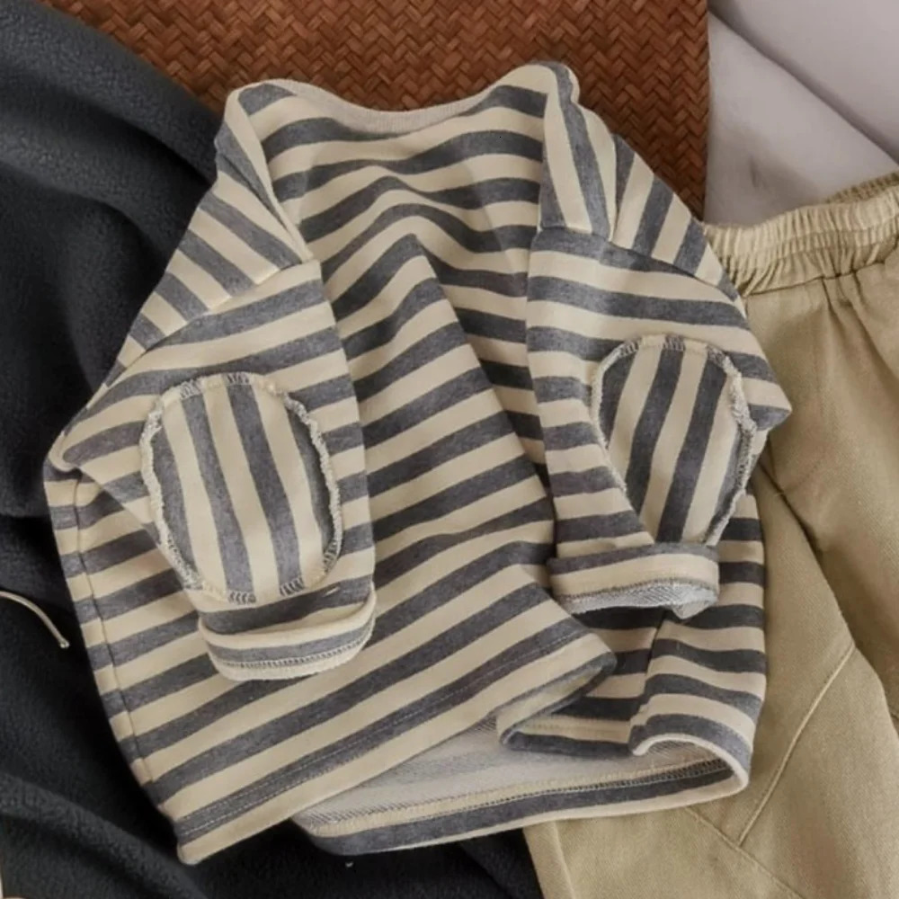 6206 Children Sweater Spring and Autumn Baby Boy's Bottoming Shirt Striped Long Sleeve Girl's T-shirt261016
