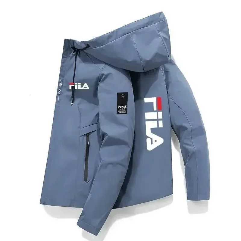 Outdoor Jackets Hoodies Men's Casual Windbreaker Autumn Winter Zipper Print Windproof Prium Quality Outdoor Sports ActivewearT261016