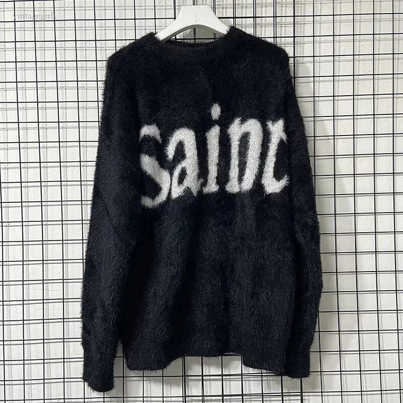 Classic Letter Logo Sweaters Men Women Autumn Winter Casual Black Knitted Sweatshirts High Quality Crewneck Sweatshirts Men Designer Size S-Xl