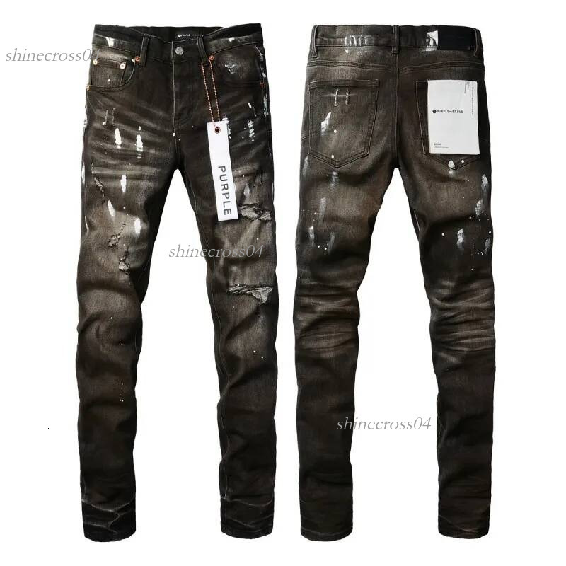 purple Men's Jeans designer Fashion purples Mens Denim Shorts Cool Style Designer Pant Distressed Ripped Biker Black Blue Jean Slim Fit Motorcy