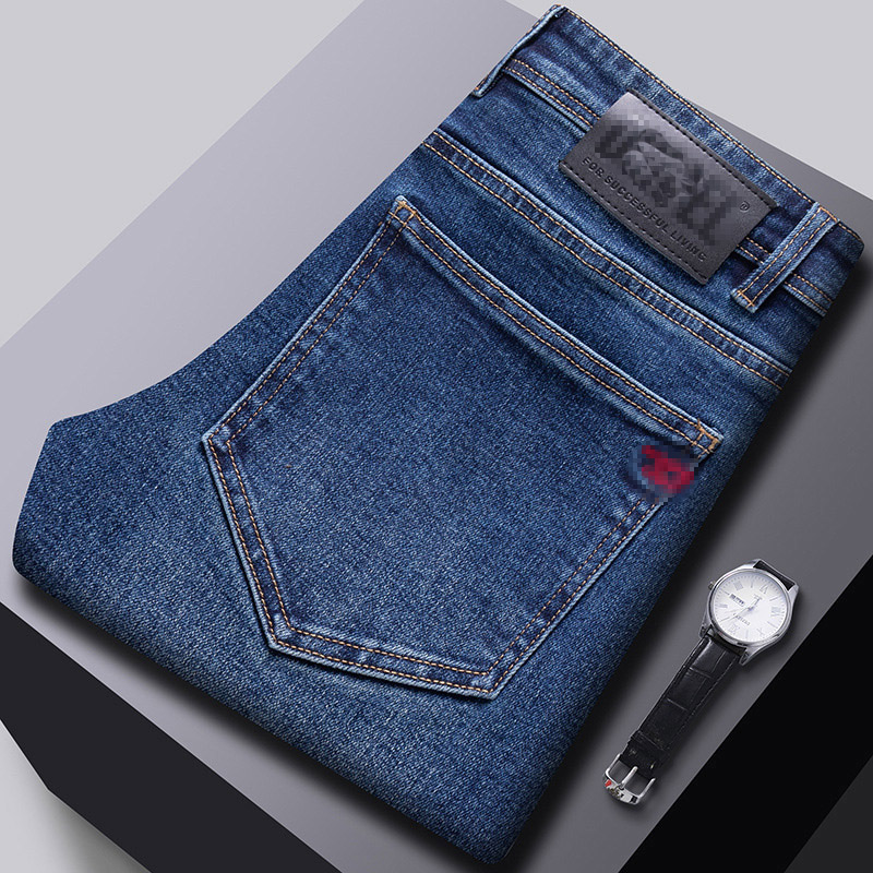 Designer Jeans Men's Straight Leg Casual fashion Denim Pants slim fit Trousers High Quality brands elasticity skinny jean ad/cd/rl Size 29-40 d