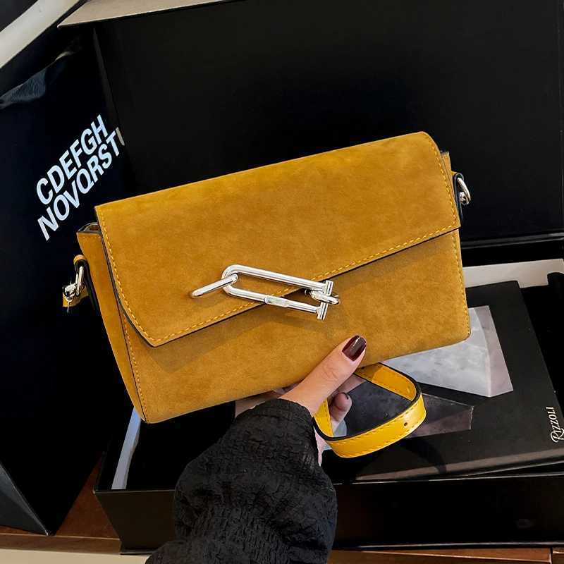 Totes Vintage Suede Leather Shoulder Crossbody Bag Women Designer Handbag And Purse Khaki Sac A Main Small Flap Messenger Bag Black X261016