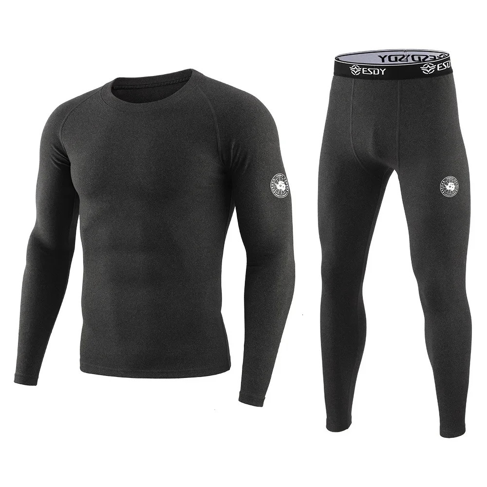 Autumn and Winter Men's Thermal Underwear Warm Sports Long Johns High Quality Elasticity Cycling Fitness Set 261012