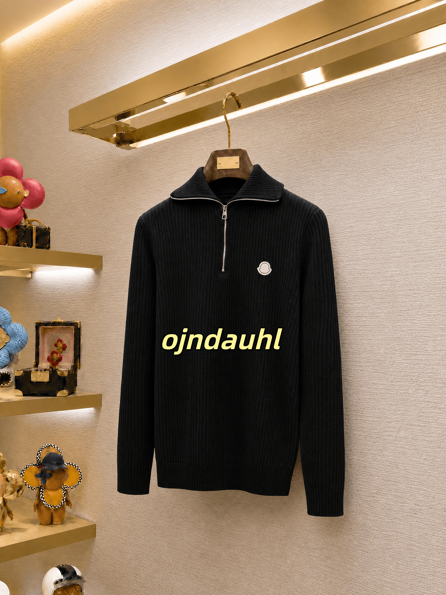 designer Sweater Unisex Avant-Garde Knit Pullover Premium Texture Streetwear Luxury Half Zip Cashmere Jumper Versatile Layering Knit Top 169
