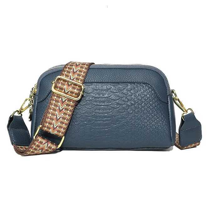 Totes New100%Cow Leather Crocodile Messenger Bag For Women Luxury High Quality Ladies Handbag Crossbody Shoulder Bag Female Purse Sacs X261016