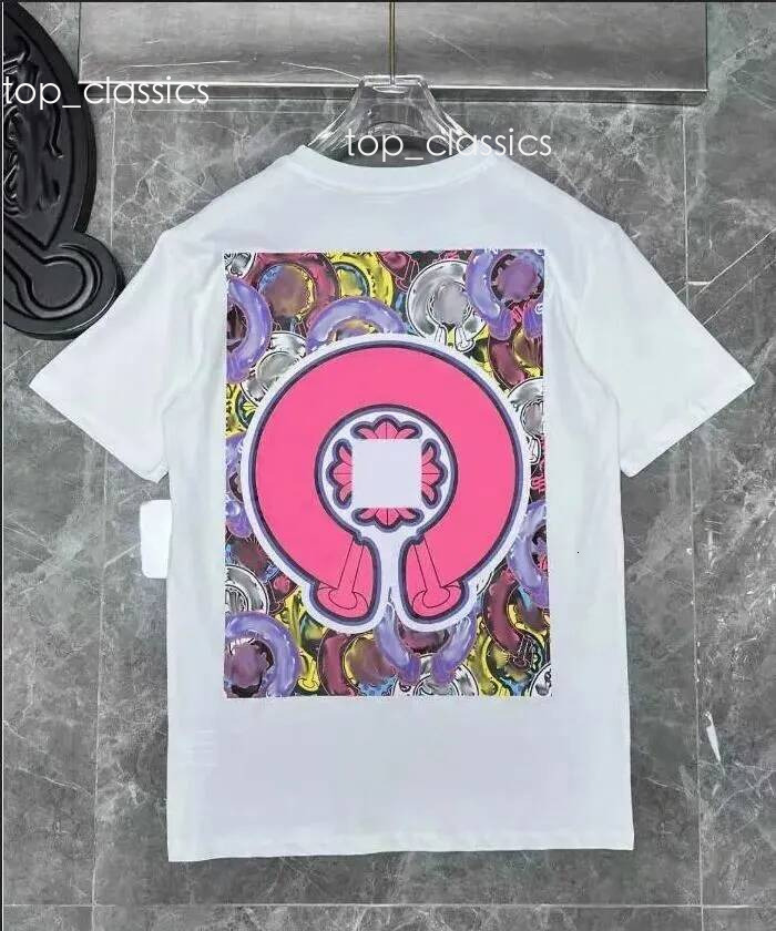 Chrome Shirt Designer Mens Womens T Shirt Graphic Tee Cotton Tees Holiday Women Mens Street Pure Cotton Short Sleeve Fashion Cross Tshirts d62