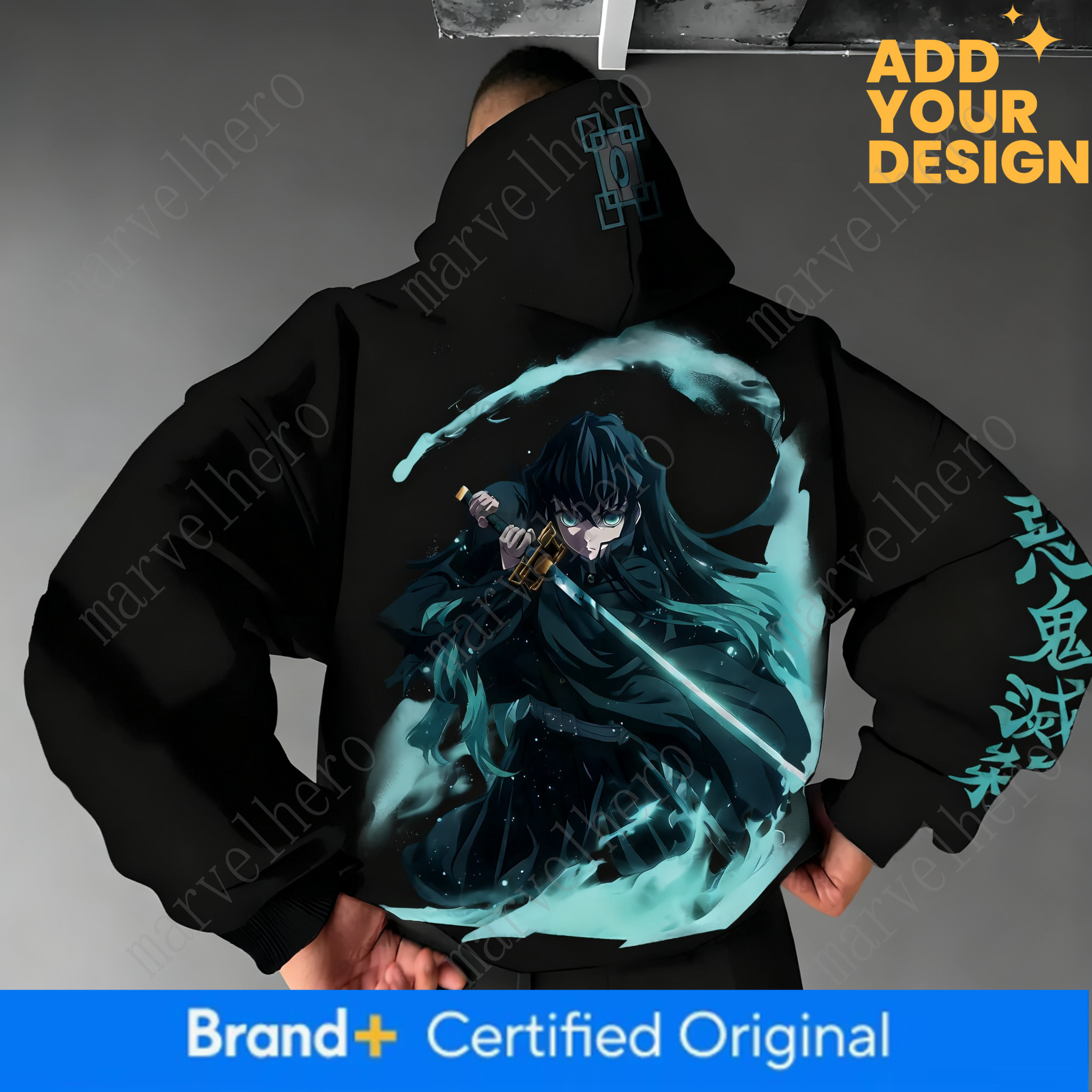 Demon Slayer Anime Autumn Winter Hoodie Men S And Women S New Tokitou Muichirou Printed Harajuku Casual Loose Parent Child Top