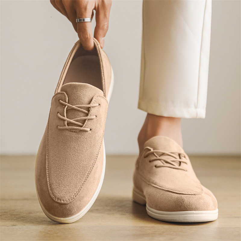 Cross-Border 2026 New Casual Men's Low-Top Loafers, Trendy Slip-On Shoes, Sports Sneakers