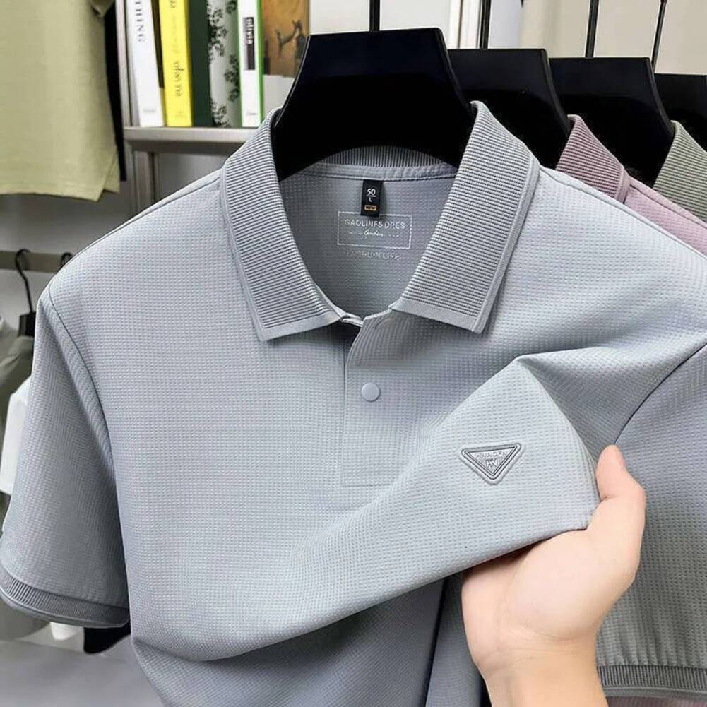 Outdoor Shirt New Men's Summer Short Sleeve POLO Shirt For Young And Middle fishing Aged Men Hiking T1