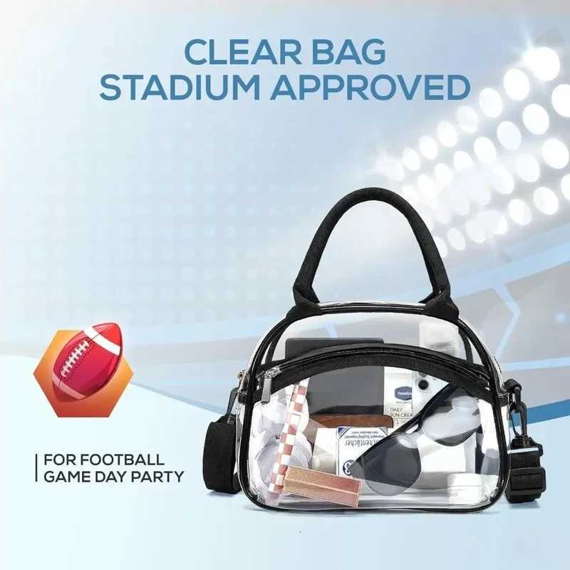 Evening Bags Zipper Transparent Crossbody Bag Waterproof Large Capacity Hand-held Wash Bag with Adjustable Strap PVC Storage Bag Swimming H261016