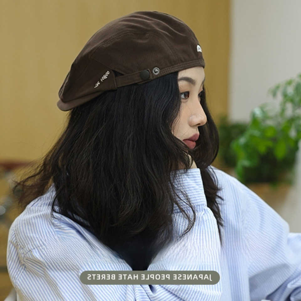 Summer Spring Embroidery Beret Hat Vintage Front Back Wear Newsboy Cap Cotton Soft Flat Hat Outdoor S261016O5VE