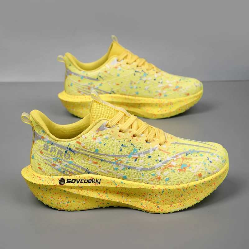 Casual Shoes Running Shoes Carbon Board 2026 Marathon Cushion Men Sports Breathable Lightweight Women Comfortable Athletic Nonskid Sneakers H261016