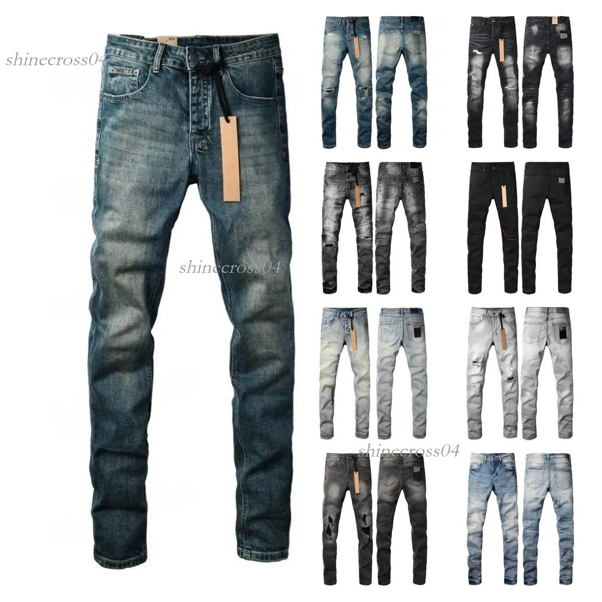 purple jeans Correct Version 1:1 purples jean purple jeans Designer Jeans Mens Jeans Summer Trousers Men Pants Retro Street Wear Denim Jeans Slim Fi