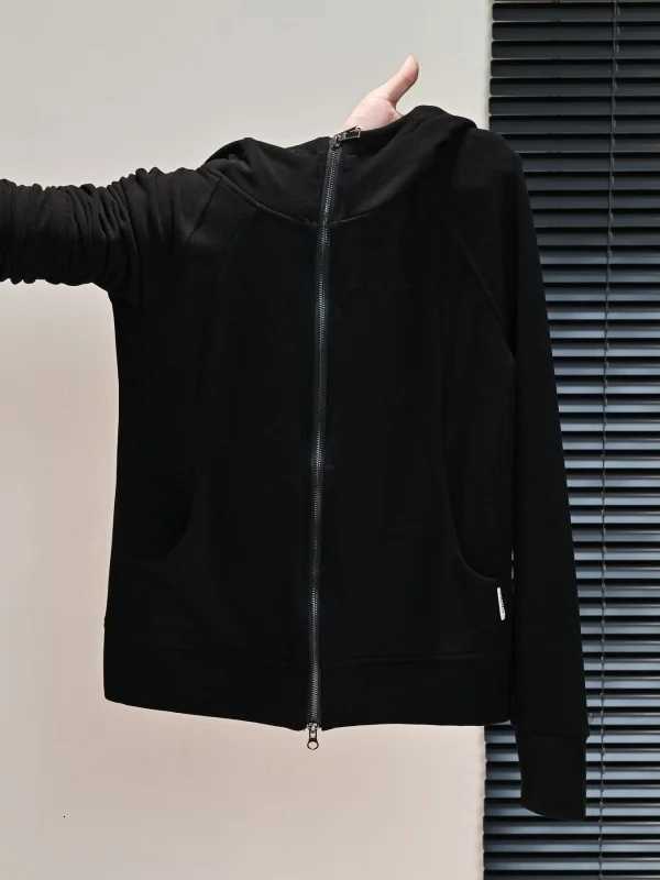 Slim Women's Men's Fit Jackets Short Hoodie Knitted Cardigan Casual Lazy Style Top Korean Version Loose Fit High Waist Autumn Outerwear N2