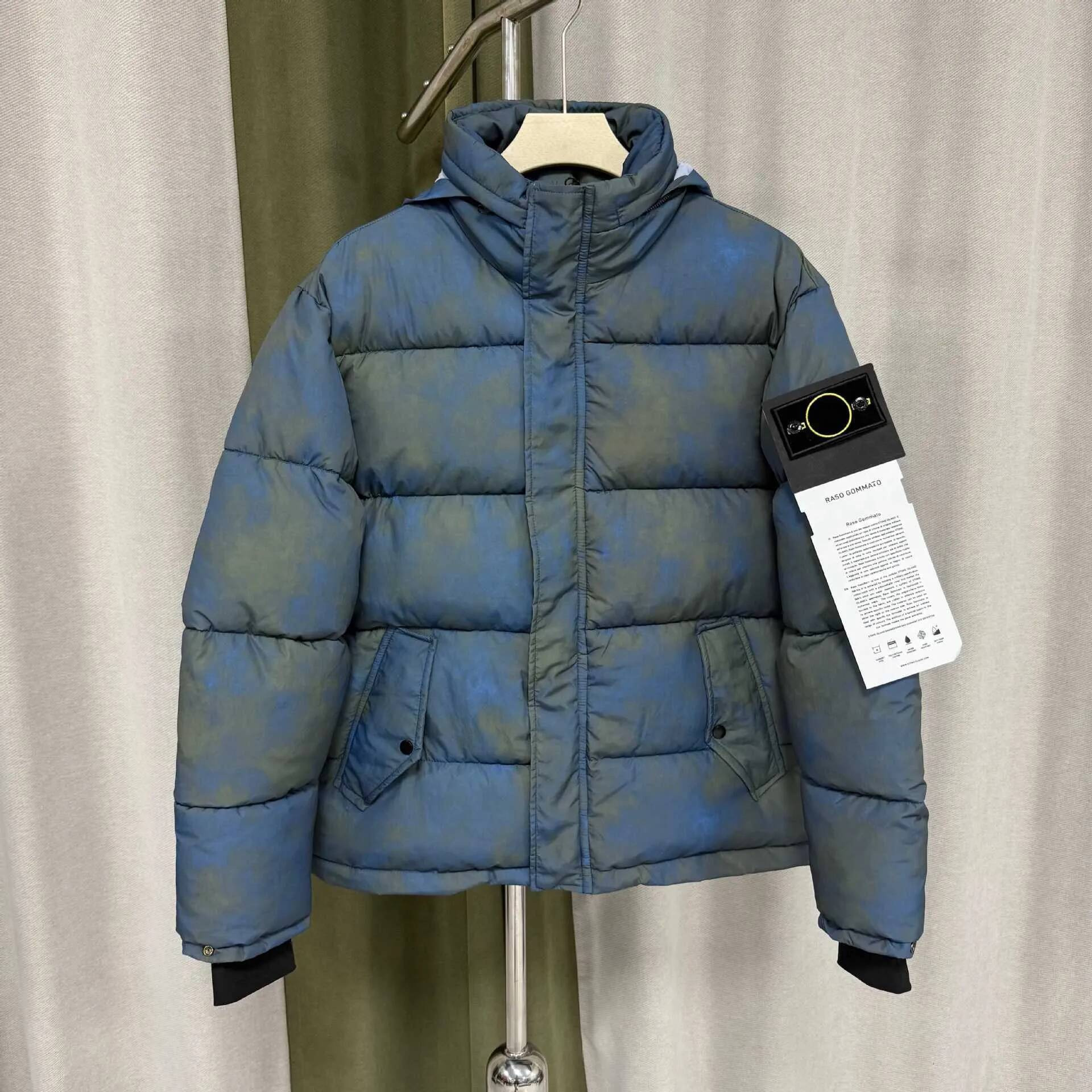 Designer Puffer Jacket Men Compass Armband Lightweight Winter stone Jacket Outdoor Casual Mens Cotton Coat 373