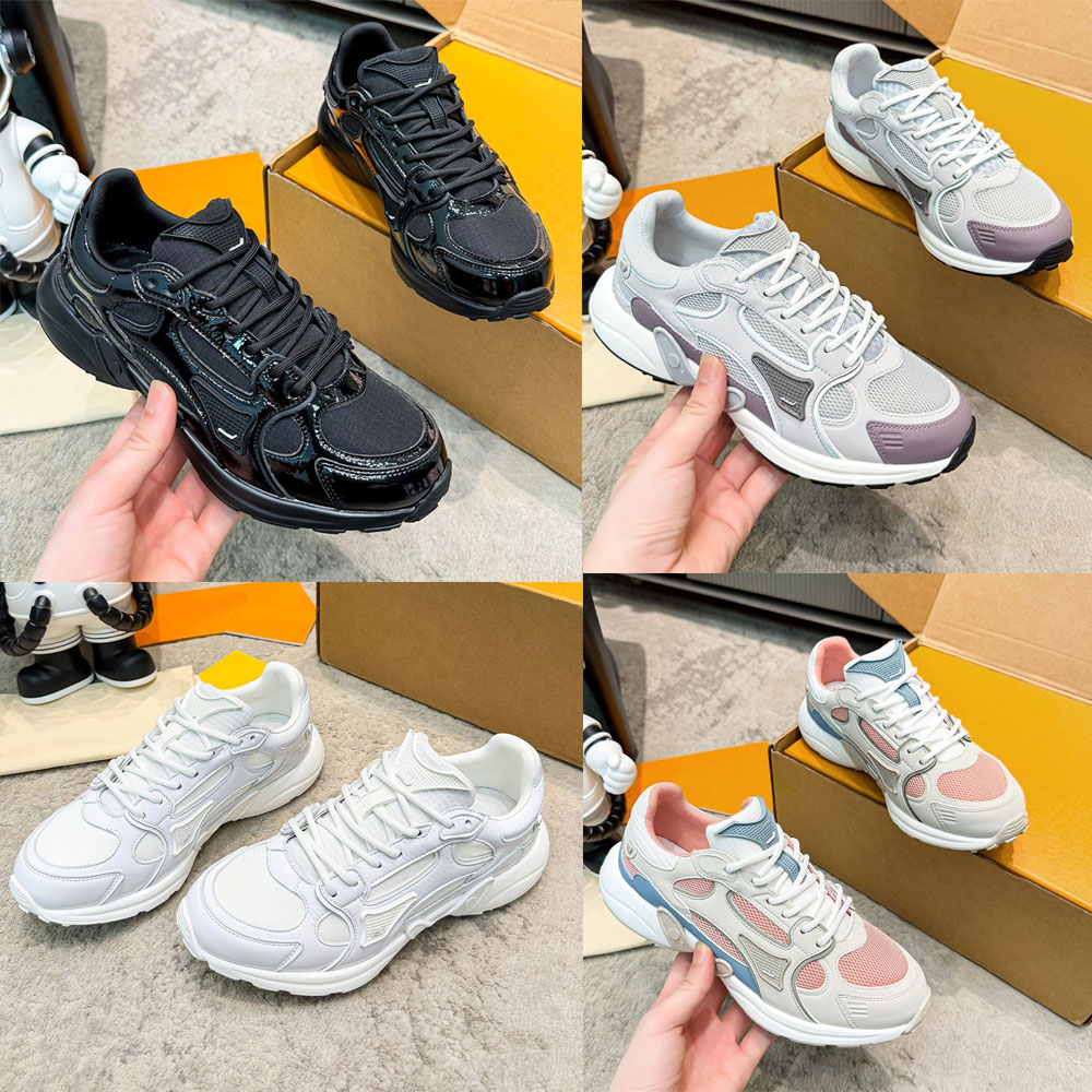 Olympia Sneaker Mens Naplak Leather And Nylon Sneaker 1AKYOA Womens Lace Up sneakers Signature Details Fashion Brand Sports Shoes Thicknes 3.5cm Mes