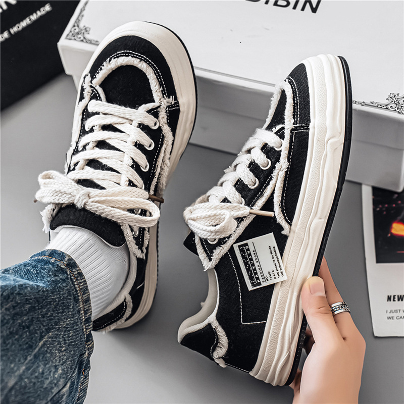 2026 New Low-Top Canvas Shoes For Men, Dissolved Sole Casual Niche Shoes, Breathable Sneakers, Men's - 8170