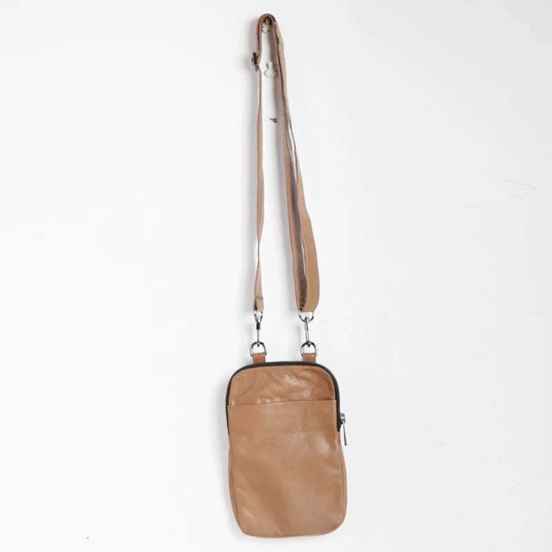 Cross Body Men Mini Satchel Genuine Leather Messenger Crossbody Bags Unisex Storage Cell Phone Bag Simple Hanging Neck Pouch H261016