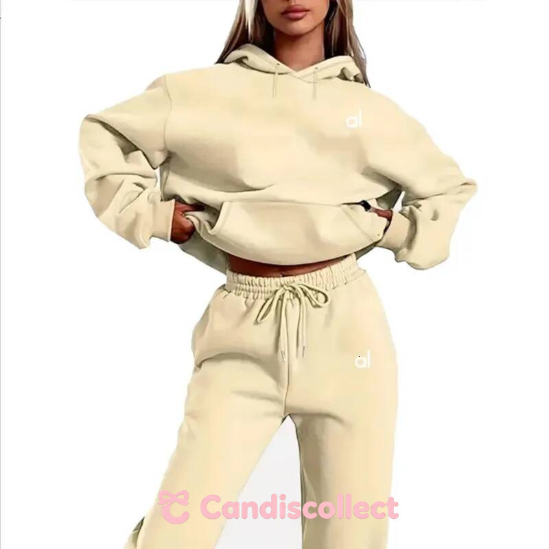Hoodie Woman Designer Women's Hoodies Yoga 2 Piece Letter Printing Sports Suit Sportswear Jogging Hooded Clothes sweatshirt Sweatpants Luxury L
