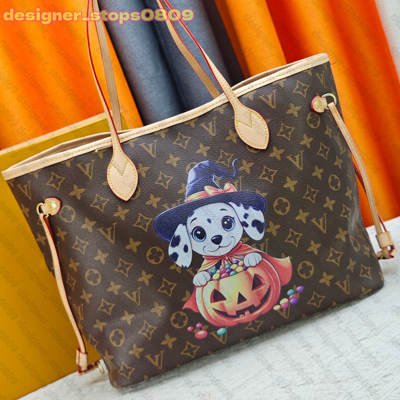 Designer Bag Halloween Collection Handbag Women's Large Handbag Leather Shopping Bag Women's High Quality Luxury Classic Handbag TOP10A