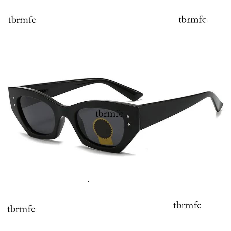 RB Man Shade Designer Rayly Luxury Glasses Woman New Cat Eye Polygon For Women Fashionable Rivet Sunglasses Trendy UV Pro A