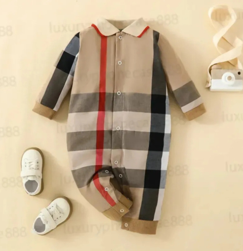 Kids Children's Designer Clothing Pure Cotton Baby Clothing Set Newborn Jumpsuit Boys and Girls Short Sleeved Long Sleeved Designer Classic Pri