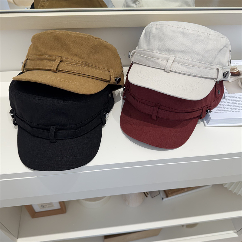 Koreanstyle retro vintage wash flattop for women summer highend casual versatile faceslimming black baseball cap