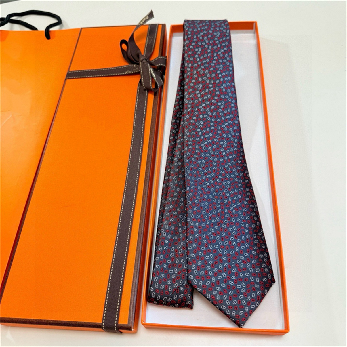 2026 Fashion Aldult Jacquard Party Wedding Business Woven Design Hawaii Neck Ties box New Neck Ties High Quality Letter 100% Tie Silk black blue 918