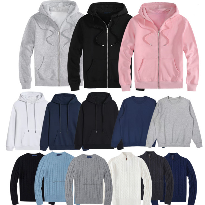 Designer polo hoodie Jacket Zip Up Hoodie CottonPolyester Optional Fashion Autumn Coat Mens Relax Fit Casual Athletic Hoody Pony Shirts Long Slve Pu