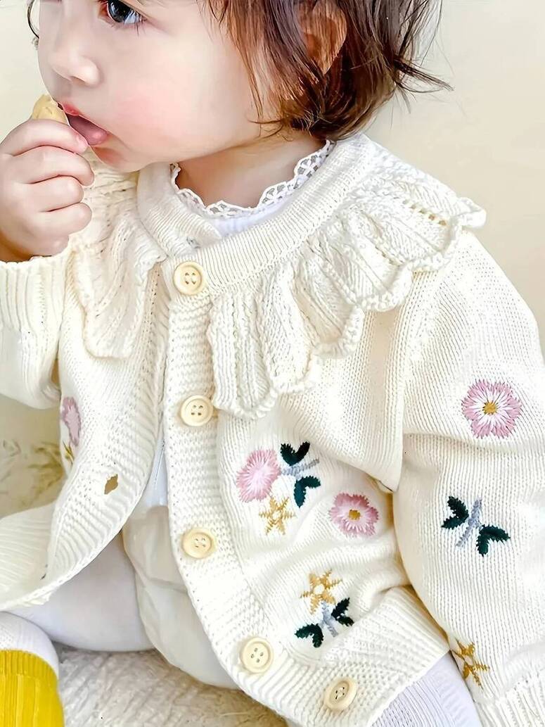 Girls Hoodie Autumn And Knitted Cardigan Girl pullover Tops Toddler Winter Baby Style Warm Sw