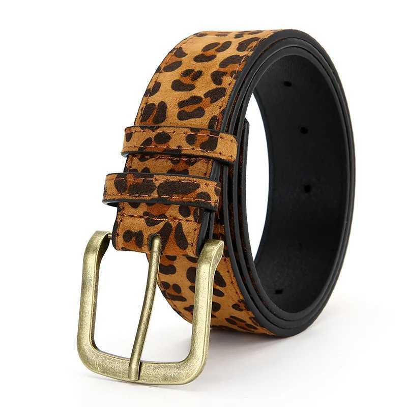 Fashionable Leopard-Print Metal Buckle Versatile Belt High-End European and American Trend Belt for Pants and Dresses S261017N0Y9