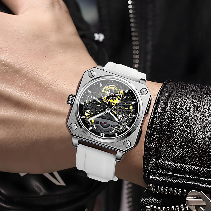 Wrist Watch Binbang Square Men's Tourbillon multi-function 30/50/100M waterproof sports Automatic Mechanical Watch Women's ljh263