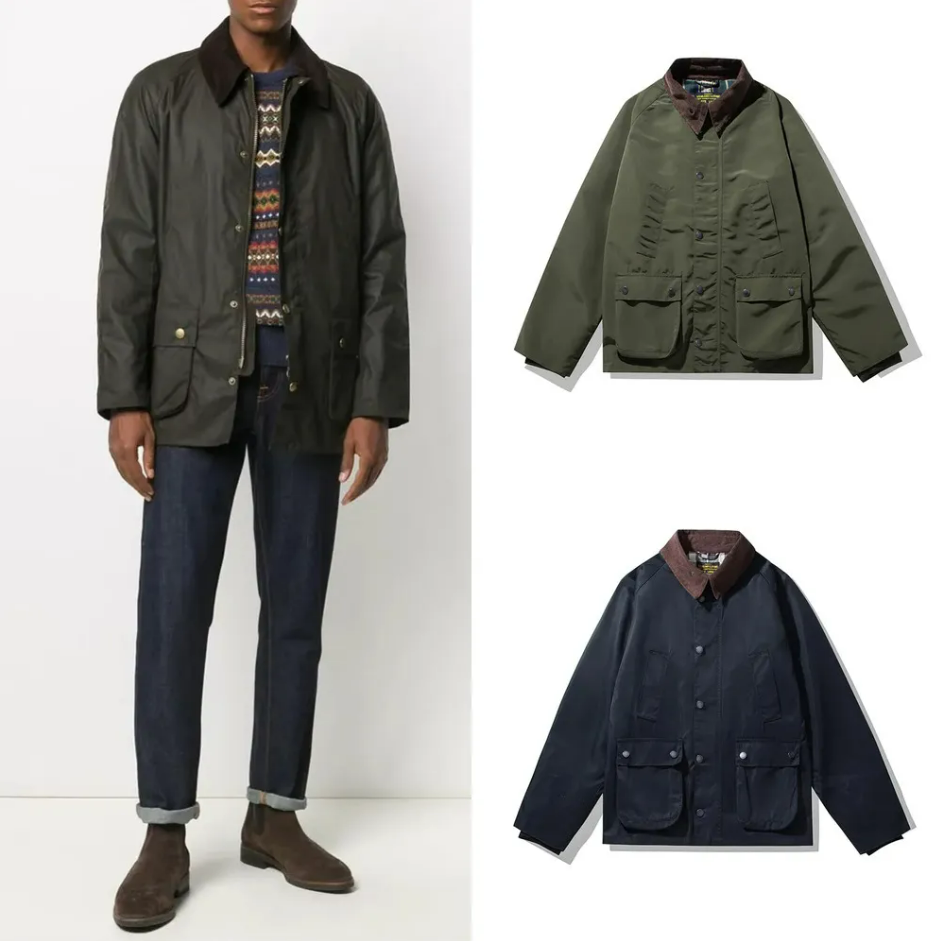 Best selling BBR Excellent Quality Luxury Vintage Euro US Size Spring Autum Batik Dye Barb Loose Zipper Up Outdoor Hunting designer Jacket for Men